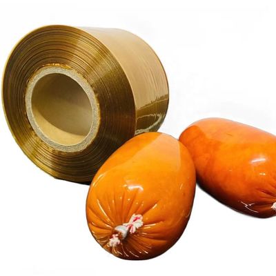 칼리퍼 19mm 칼리퍼 220mm 인쇄 인공 소시지 케이스 플라스틱 식품 포장 필름 나일론 PA / PVDC